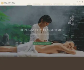 Palestraboutiquespa.com(Luxury spa services delivered in contemporary elegance) Screenshot