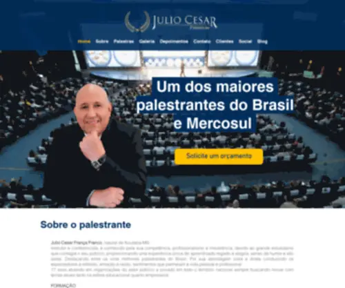 Palestrantejuliocesar.com.br(Palestrante Julio Cesar) Screenshot