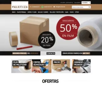 Paletiza.com(En Paletiza tenemos todo tipo de productos para embalar) Screenshot