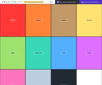 Palettelist.com(Palette List) Screenshot