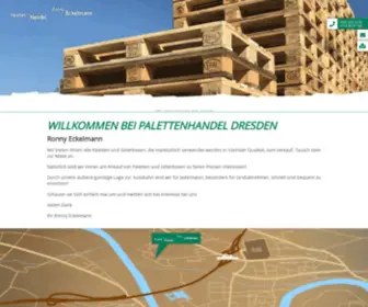 Paletten-Dresden.de(Palettenhandel Ronny Eckelmann in Dresden und Wilsdruff) Screenshot