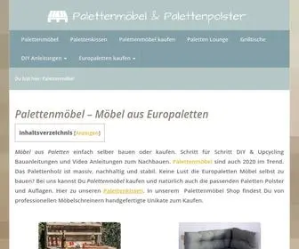 Palettenmoebel-Kaufen.com(ᐅᐅ Palettenmöbel kaufen & selber bauen) Screenshot