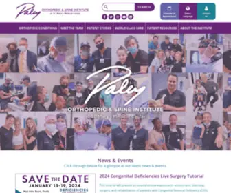 Paleyinstitute.org(The Paley Orthopedic & Spine Institute) Screenshot