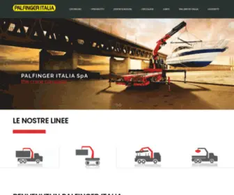 Palfingeritalia.com(Palfinger Italia distributore per l'Italia dei prodotti Palfinger) Screenshot