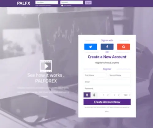 Palforex.com(بال) Screenshot