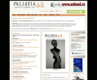 Paliatia.eu(Revista romana de paliatie) Screenshot