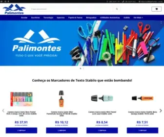 Palimontes.com.br(Palimontes Papelaria) Screenshot