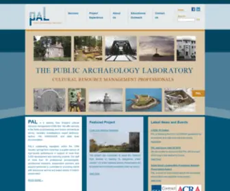 Palinc.com(The Public Archaeology Laboratory) Screenshot