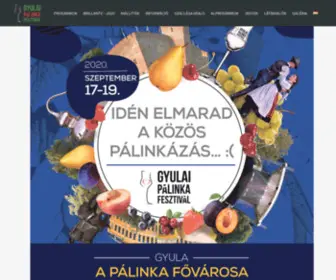 Palinkafesztival.hu(Kezdőlap) Screenshot