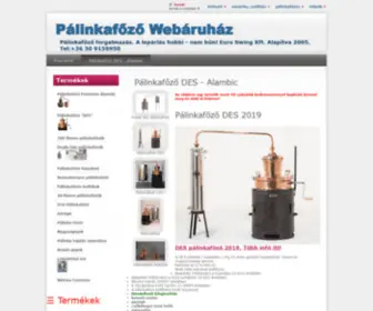 Palinkafozo-Gep.hu(Pálinkafőző ár) Screenshot