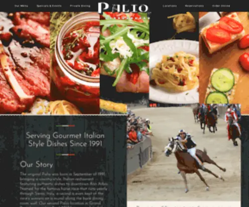 Paliograndrapids.com(Authentic Tuscan Dishes) Screenshot