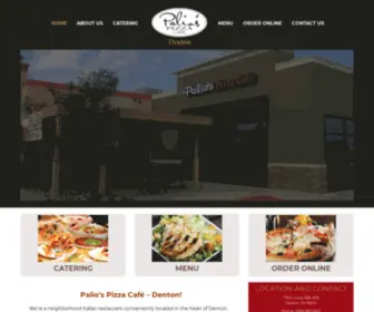 Paliosdenton.com(Palio's Pizza Cafe) Screenshot