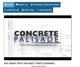 Palisadewalling.co.za(Palisade Walling) Screenshot