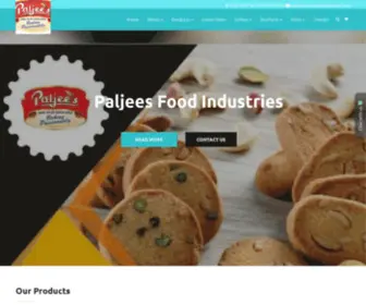 Paljeeskookies.in(Paljees Food Industries in West Delhi) Screenshot