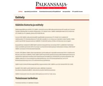 Palkansaajasaatio.fi(Palkansaajasäätiö) Screenshot