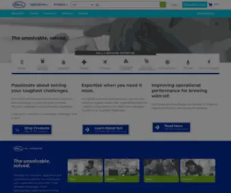 Pall.com(Pall Corporation) Screenshot