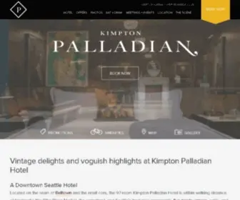 Palladianhotel.com(Downtown Seattle Hotels) Screenshot