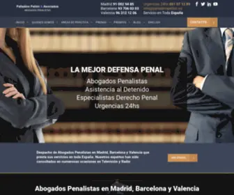 Palladinopellonabogados.com(Abogados Penalistas en España) Screenshot