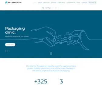 Palladiogroup.com(Pharmaceutical packaging) Screenshot