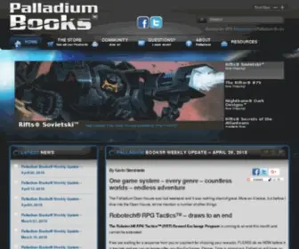 Palladiumbooks.com(Palladium Books Inc. is the creator behind amazing titles including Rifts®) Screenshot