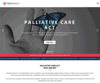 Pallcareact.org.au(Palliative Care ACT) Screenshot