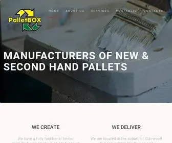 Palletbox.co.za(Manufacturers of Pallets) Screenshot