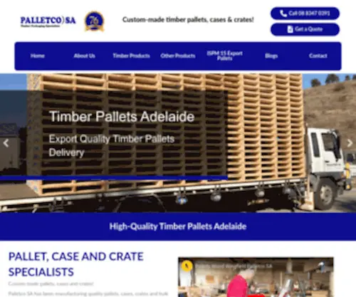 Palletcosa.com.au(Customised Timber Pallets In Adelaide) Screenshot