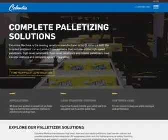 Palletizing.com(Columbia Machine) Screenshot