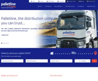 Palletline.co.uk(Pallet Delivery & Palletised Distribution // Palletline) Screenshot