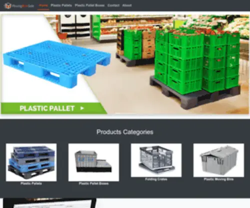 Palletssupplier.com(Bulk Plastic Containers for sale) Screenshot