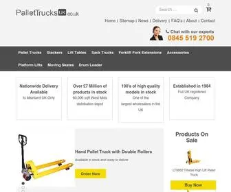 Pallettrucksuk.co.uk(Pallet Trucks Uk) Screenshot