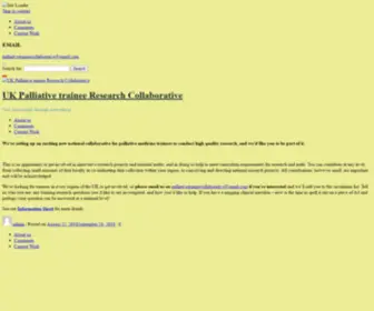 Palliativeresearchcollaborative.com(New knowledge through networking) Screenshot