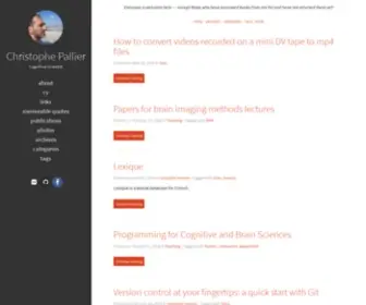 Pallier.org(Christophe Pallier&#039;s Blog) Screenshot