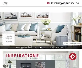 Palliser.com(Palliser Furniture) Screenshot