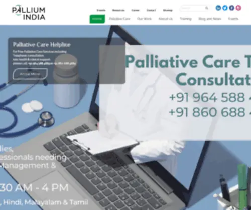 Palliumindia.org(Pallium India) Screenshot