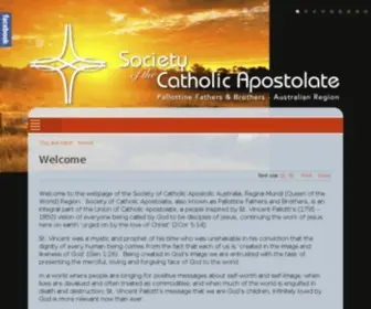 Pallottine.org.au(Society of the Catholic Apostolate) Screenshot