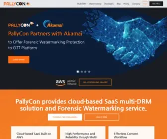 Pallycon.com(PallyCon is a forensic watermarking & multi drm solution provider which) Screenshot