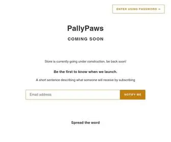 Pallypaws.co.uk(PallyPaws) Screenshot