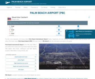 Palm-Beach-Airport.com(Palm Beach Airport (PBI)) Screenshot