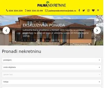 Palma.co.rs(Palma nekretnine) Screenshot