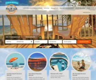 Palmairrealtync.com(Carolina, Kure Beach Vacation Rentals) Screenshot