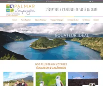 Palmarvoyages.com(Equateur Gal) Screenshot