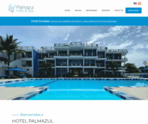 Palmazulecuador.com(Hotel & Spa) Screenshot