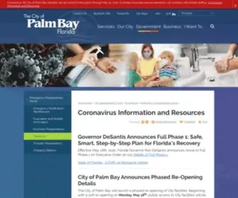 Palmbayflorida.org(City of Palm Bay) Screenshot