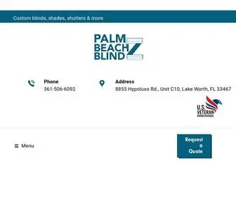 Palmbeachblindz.com(Custom blinds) Screenshot