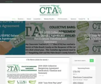 Palmbeachcountycta.org(Palm Beach County Classroom Teachers Association) Screenshot