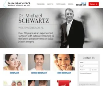 Palmbeachface.com(Dr. Schwartz) Screenshot