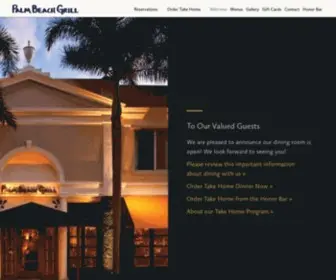 Palmbeachgrill.com(Palm Beach Grill) Screenshot