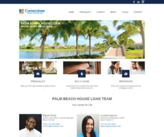 Palmbeachhouseloan.com(Cornerstone Home Lending) Screenshot