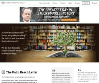 Palmbeachletter.com(Palm Beach Research Group) Screenshot